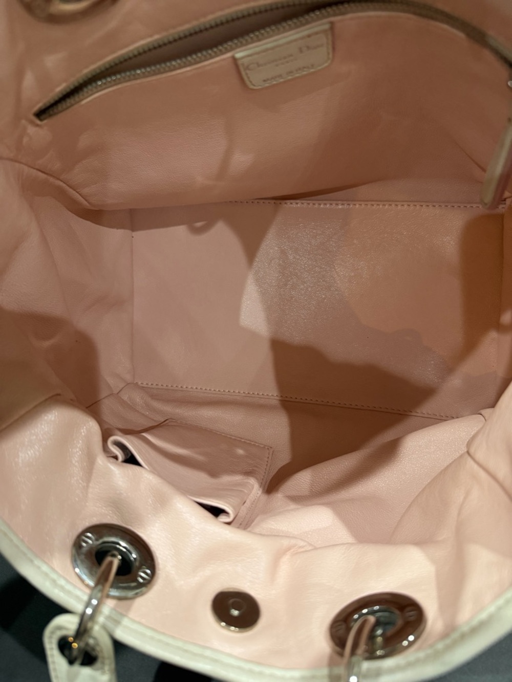 Lady Dior Beige Soft Tote Bag Christian Dior - Picture 9 of 14